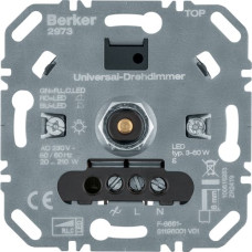 Диммер поворотний, універсальний 20-210Вт, LED 3-60Вт, 230В Berker 2973