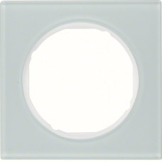 Рамка 1-постова, колір полярна білизна, глянець, скло, R.3 Berker 10112209