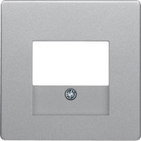 Накладка до розеток USB та Аудіо, колір алюміній, бархатний лак, Q.х Berker 10336084