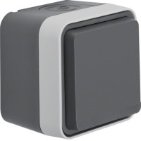 Розетка з з/к IP55, сіра, 16А/250В W.1 Berker 47403515